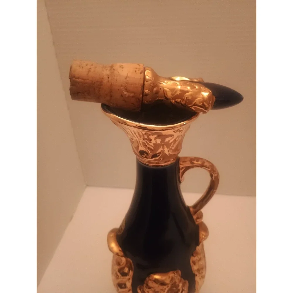 Vintage Jim Beam Blue/Gold 1966 Empty Decanter Beautiful 14